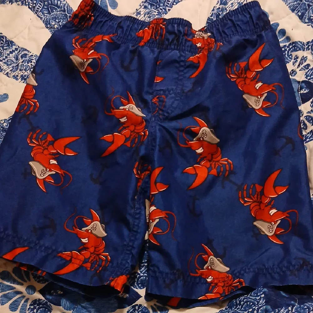 The Children's Place Pirate Lobster Boys Swim Trunks S